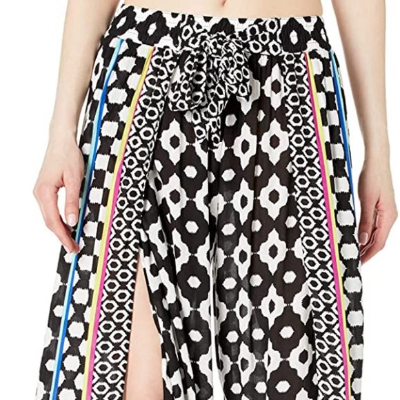 TRINA TURK $162 Onyx Split Leg Pants Coverup Swim - Picture 10 of 11